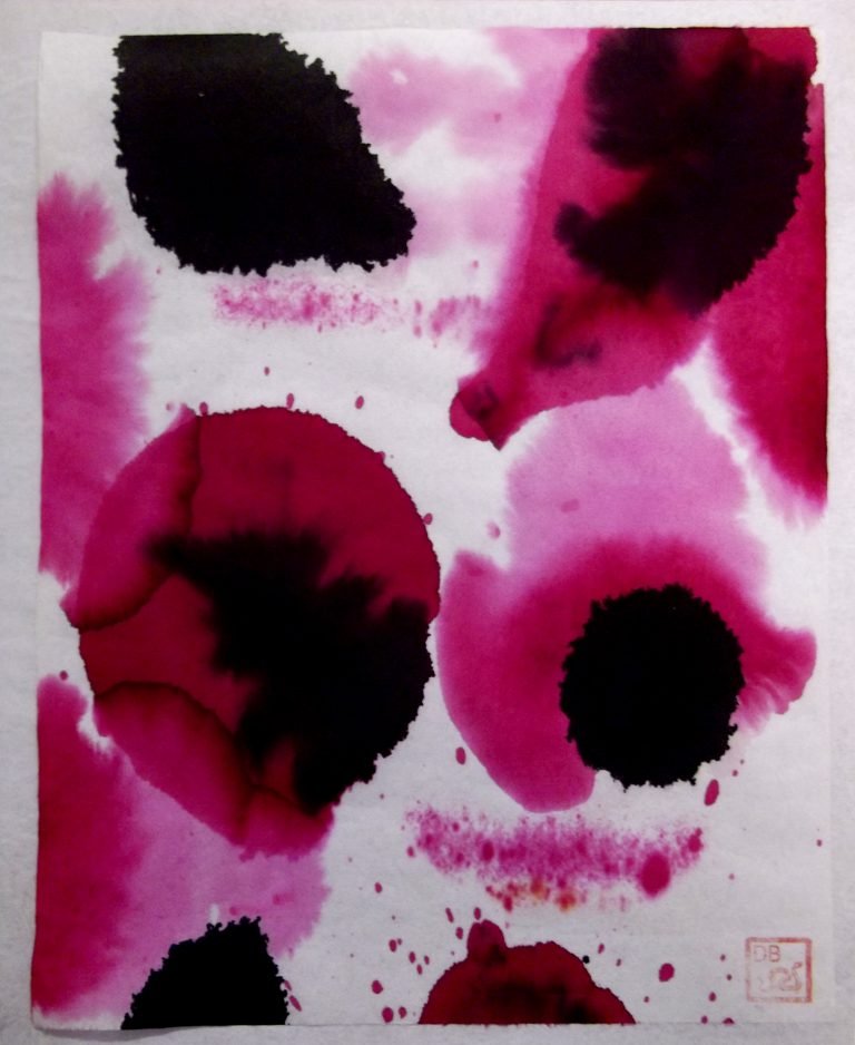 2018 Wine Artbox #2, rice paper, ink, wine case and led