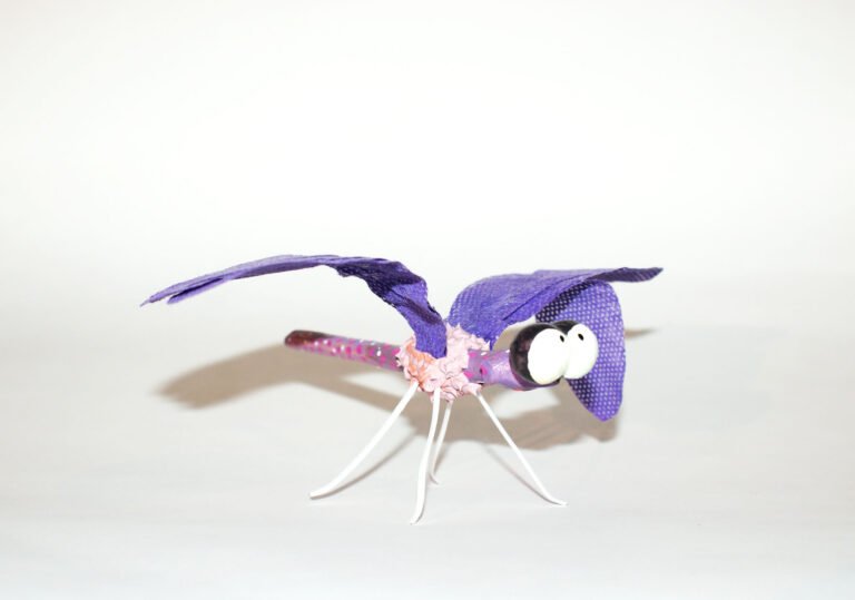 Libellula viola, Bookshop Museo Giardino Sonoro, Firenze, 2023